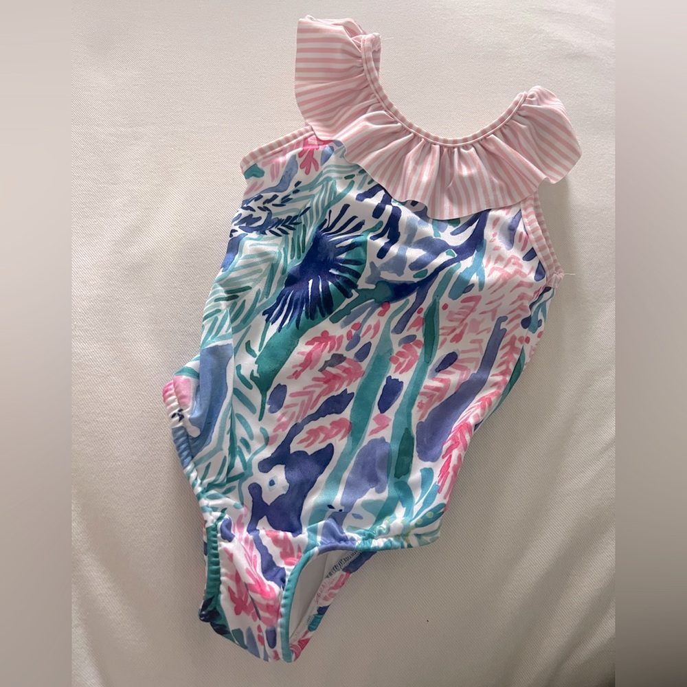 J. Bailey Reef Print Swim One-Piece size 3T
